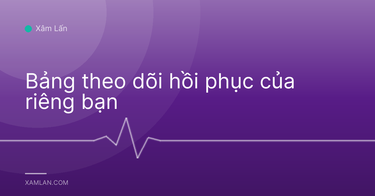 Bảng theo dõi hồi phục của riêng bạn