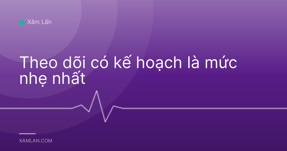 Theo dõi có kế hoạch là mức nhẹ nhất